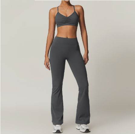 2pcs Yoga Outfit set Sport Fitness Workout Gym wear for women - Velora