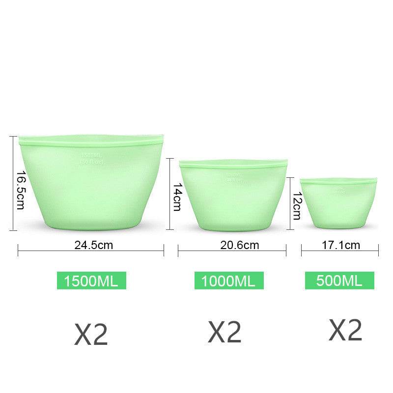 Silicone Food Storage Bag reusable freezer bags - Velora