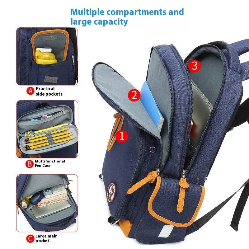 Primary School Large Capacity Backpack for School - Velora