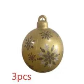 Christmas Ornament Holly Ball Outdoor Tree Decoration Christmas Balls for Yards - Velora