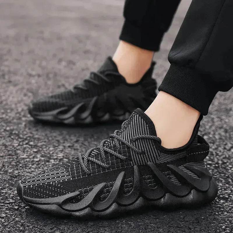 Fashion Sneakers With Wave Sole Cool Sports Shoes Men - Velora