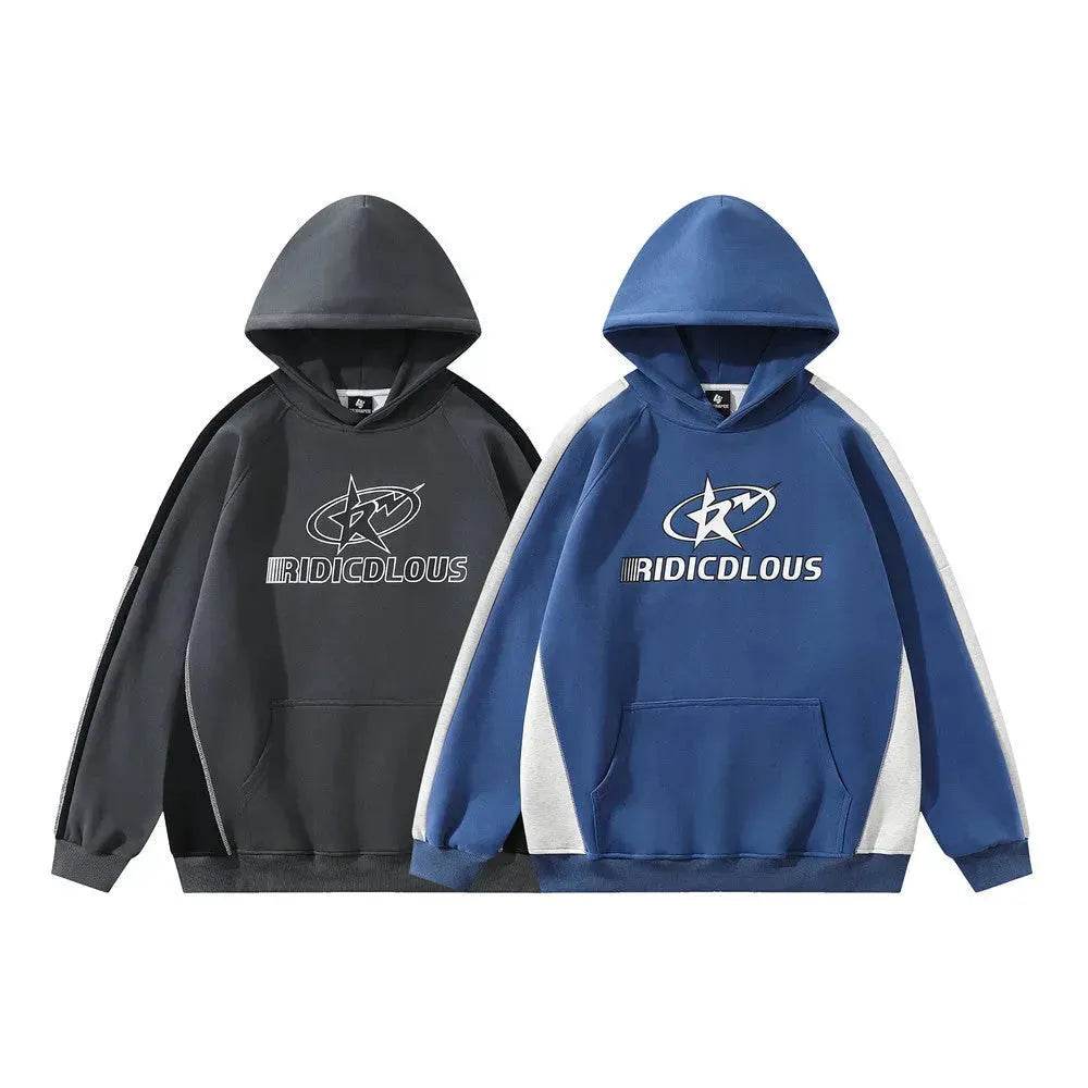 Fall American star Printed Hoodie Sweatshirt Pullover High Street Fashion - Velora