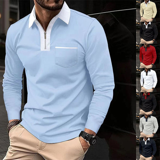 2024 Autumn Mens Long Sleeve Zipper Polo Shirts https://like2b-uy