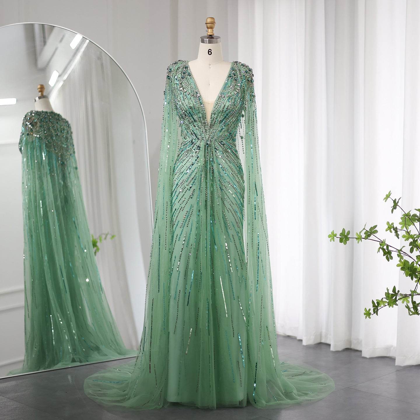 Elegant Long V-neck New Elegant Dress - Velora