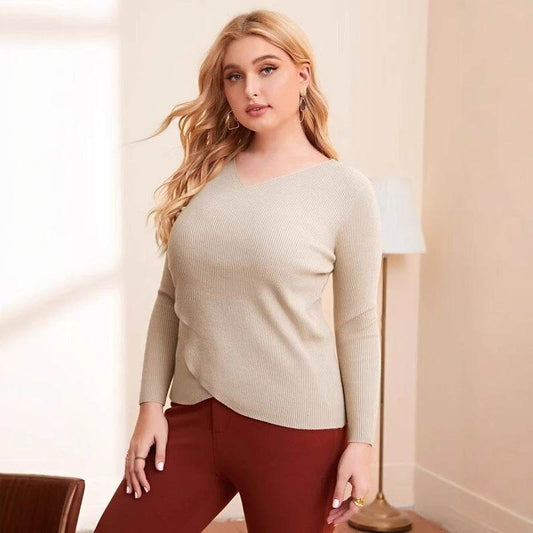 Large Women's Base Knitted Sweater - Velora