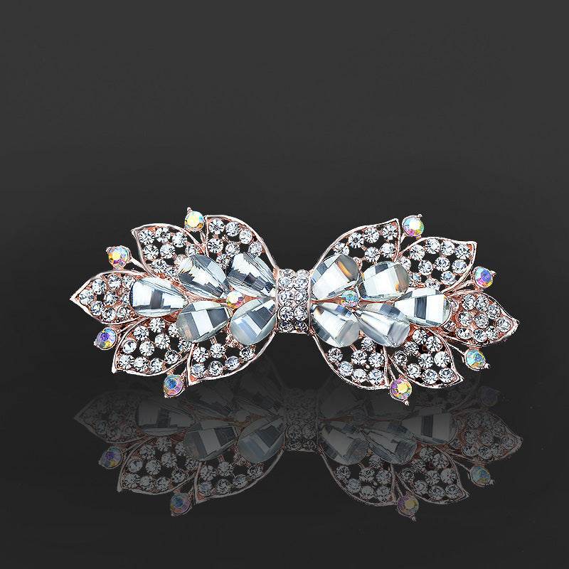 Rhinestone bow hair clip Accessories - Velora