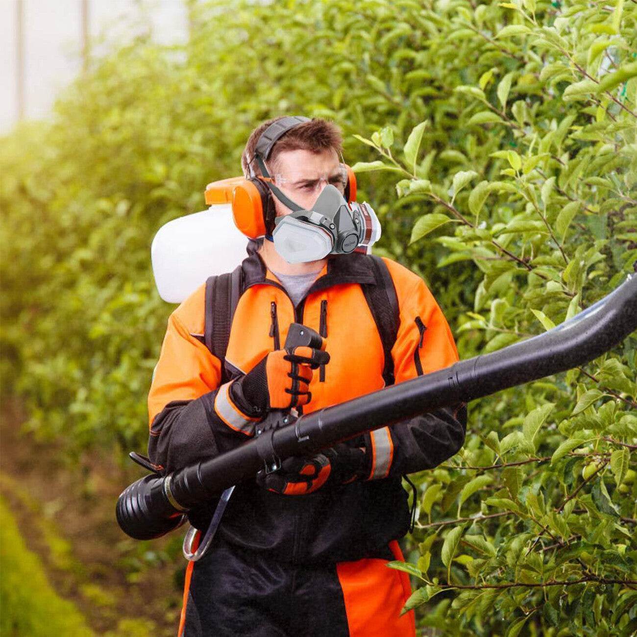 7in1 Half Face Gas Mask Facepiece Spray Painting Respirator Reusable Safety protective mask - Velora