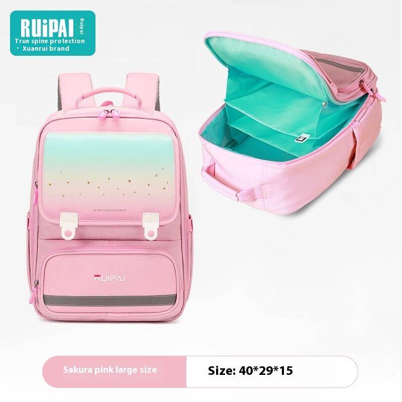Primary School Student Schoolbag Burden Reduction Spine Protection - Velora