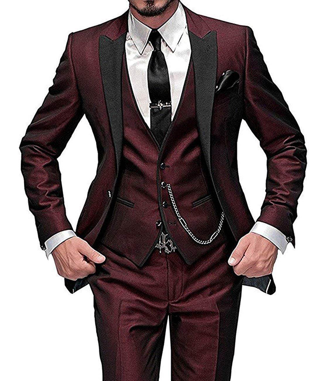 Men's Three-piece Suit Bridegroom Best Wedding Suit - Velora