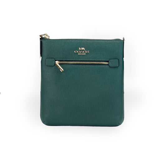 Coach Rowan Miniature Dark Pine Leather Satchel
