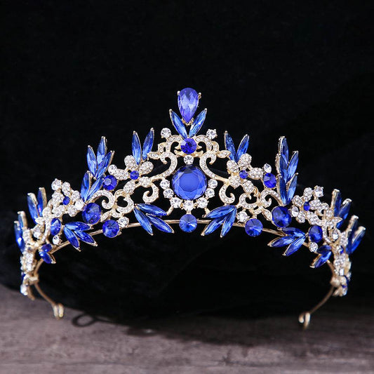 Bridal Headdress Rhinestone Mitzvah Crown - Velora
