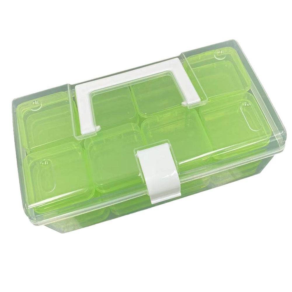 32-grid Transparent Plastic Storage Box Large Capacity Portable - Velora