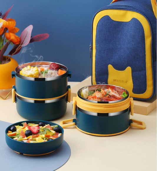 304 Stainless Steel Multi-layer Thermal insulated lunch container - Velora