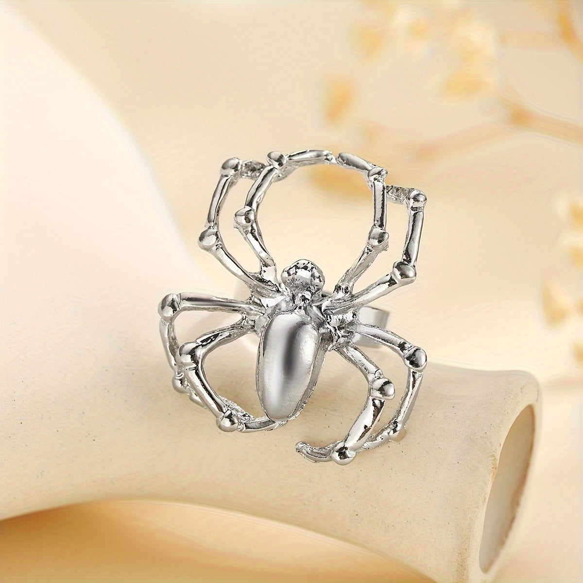 Silver Spider Ring | Size 7 (Adjustable) - Velora