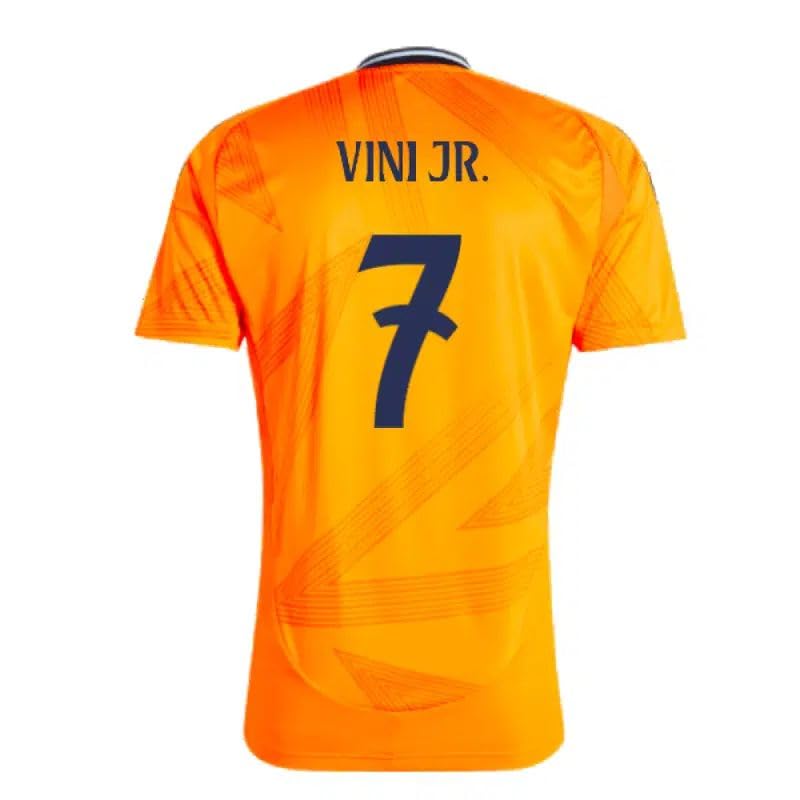 Pro Soccer Specialists Vini Jr. #7 Home Madrid Soccer Jersey 2024/25 White (US Alpha Small Regular Regular Orange)