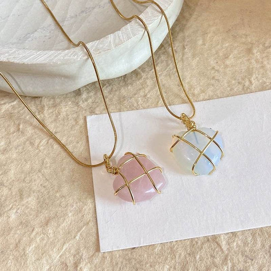 Fashion Moonstone Necklace For Cartoon Princess Love Girl Necklace Novelty Jewelry - Velora