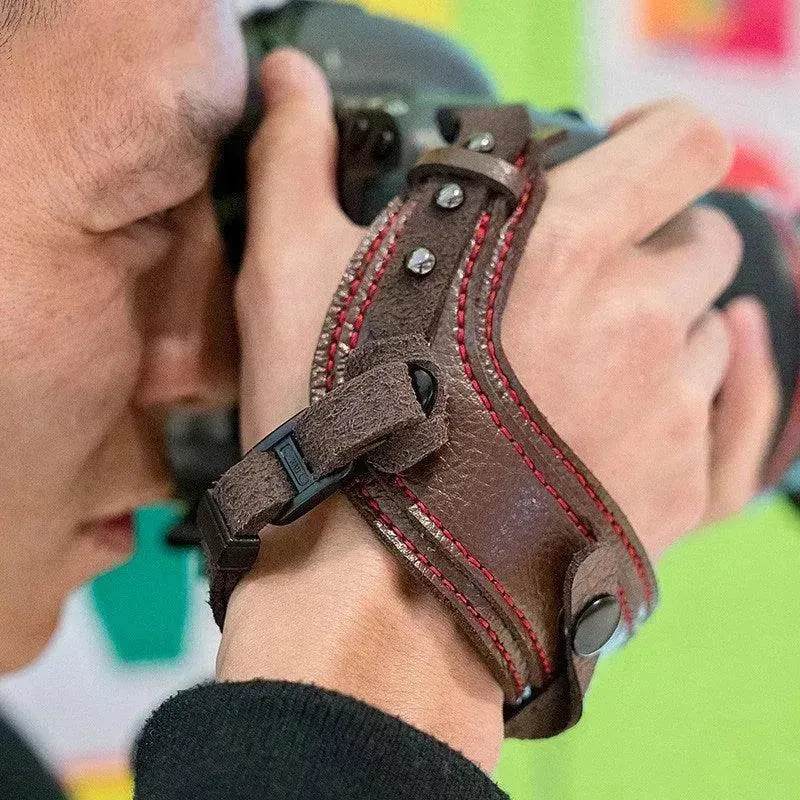 Camera leather wristband - Velora