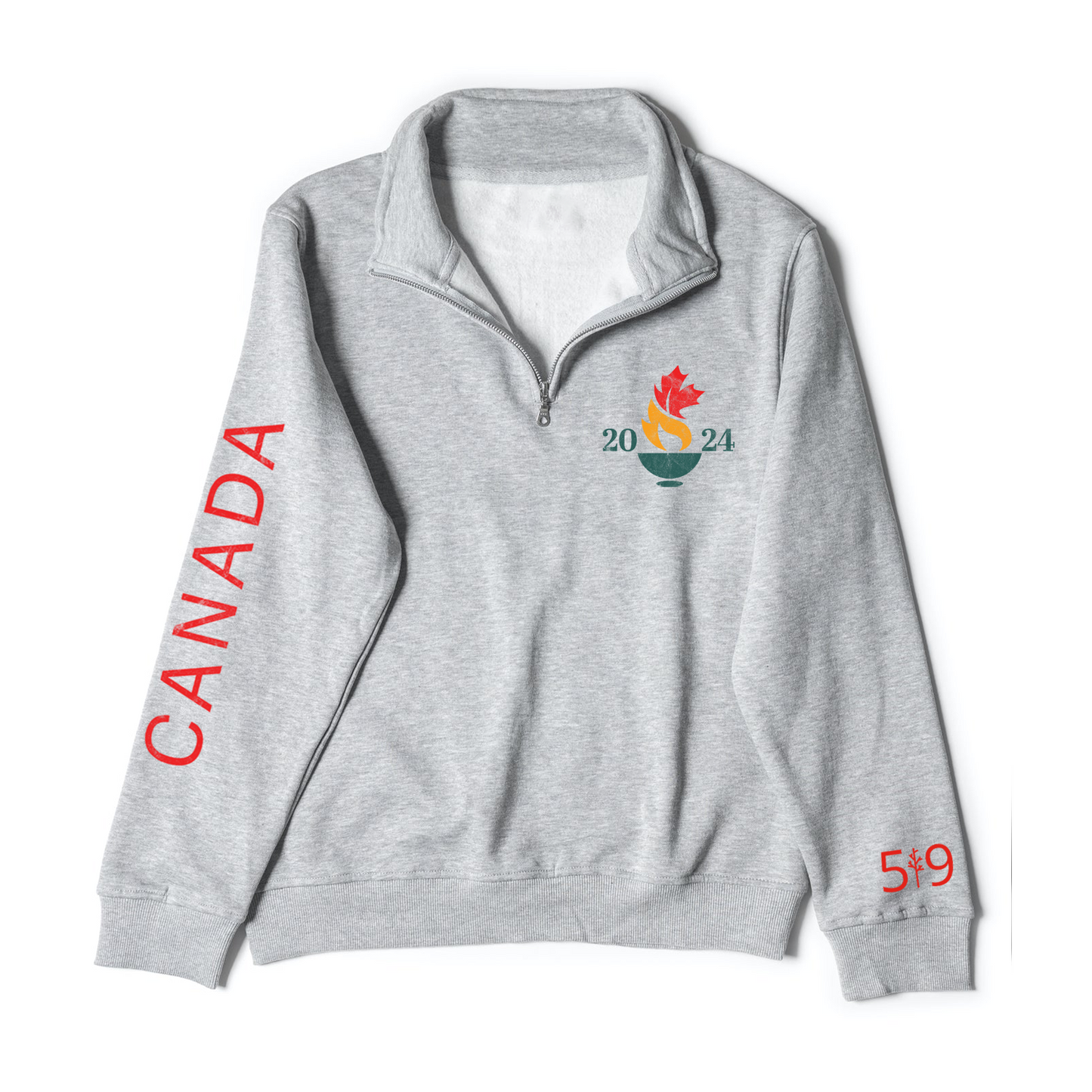 TEAM CANADA 1/4 ZIP (YOUTH) - Velora