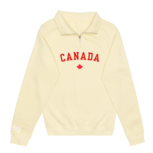 CANADA VARSITY 1/4 ZIP (UNISEX) - Velora