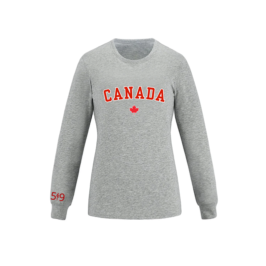 CANADA VARSITY LONG SLEEVE (WOMENS) - Velora