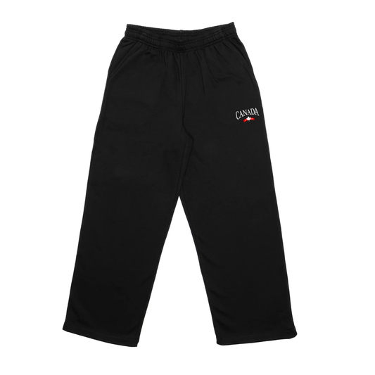 CANADA VARSITY EMBROIDERED WIDE LEG SWEATPANTS (UNISEX) - Velora