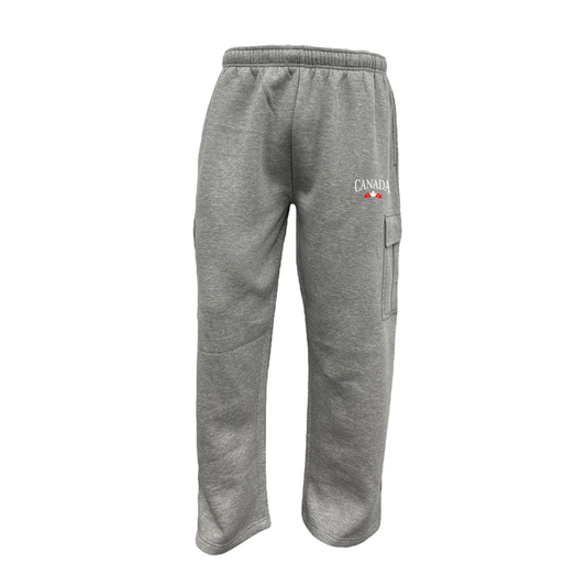 CANADA VARSITY EMBROIDERED CARGO SWEATPANTS (UNISEX) - Velora