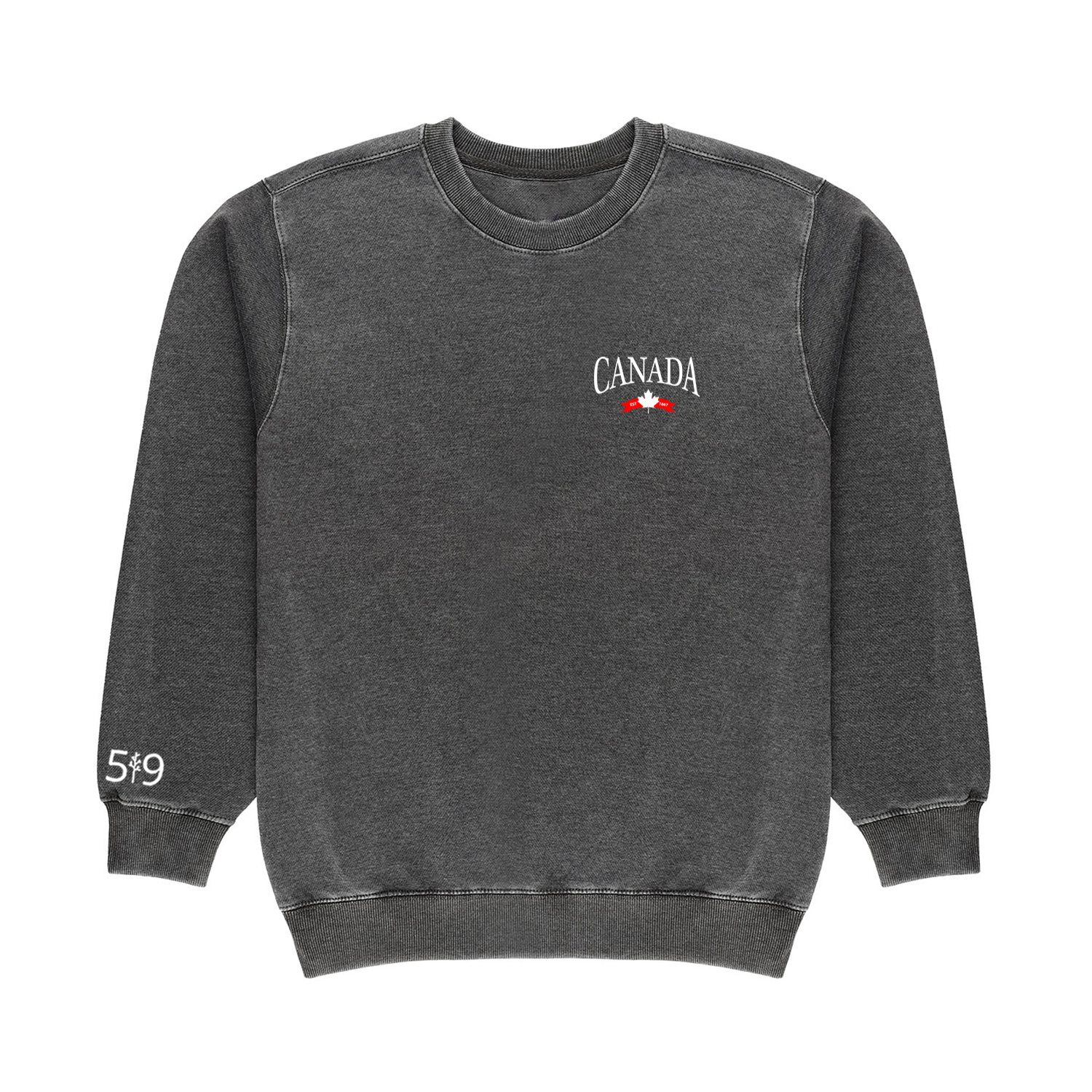 CANADA VARSITY EMBROIDERED VINTAGE CREW (UNISEX) - Velora