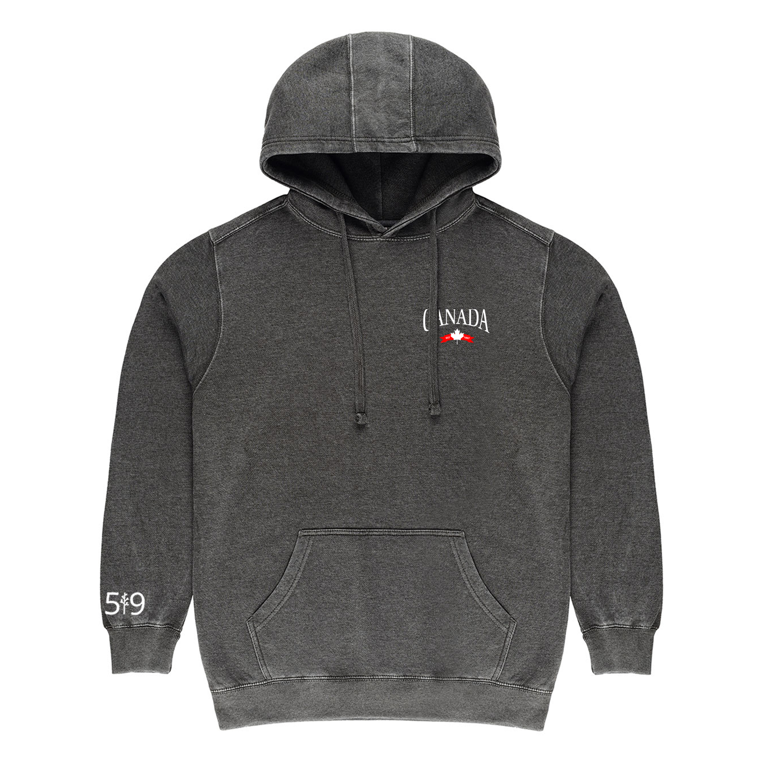 CANADA VARSITY EMBROIDERED VINTAGE HOODIE (UNISEX) - Velora