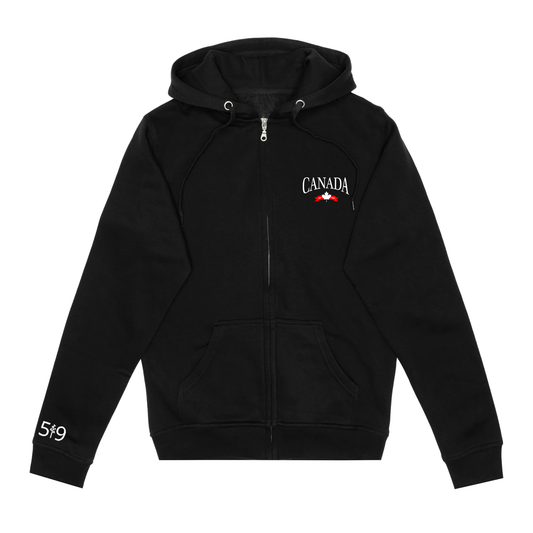CANADA VARSITY EMBROIDERED ZIP-UP (UNISEX) - Velora