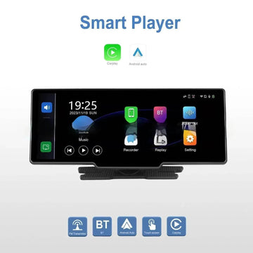 10.26" Car DVR Smart Player – 1080P HD, CarPlay, Android Auto, Rear View Camera, Starlight Night Vision