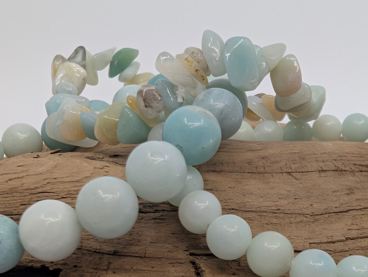 Caribbean Calcite Bracelet – Chip, 6mm & 8mm Beads