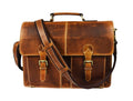 Cavendish Leather Office Bag - Caramel Brown - Velora Luxury Fashion