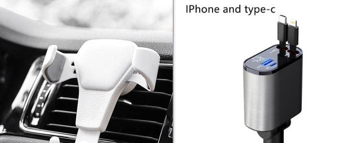 Metal Car Charger 100W Super Fast Charging Car Cigarette Lighter USB And TYPE-C Adapter - Velora