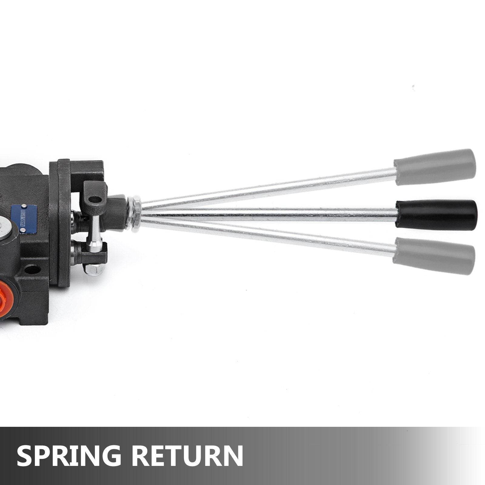 Hydraulic Valve 2 Spool Hydraulic Joystick Control Valve 11gpm Hydraulic Directional Control Valve Double Acting For Tractors Loaders Tanks - Velora