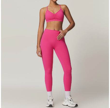 2pcs Yoga Outfit set Sport Fitness Workout Gym wear for women - Velora