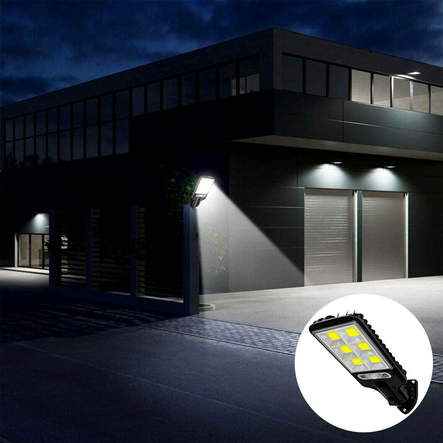 LED Solar Motion Sensor Light Bright Garden Outdoor Street Wall Lamp Solar Wall Lamp Lights Outdoor Road Lamp For Garden, Yard, Garage, Path - Velora