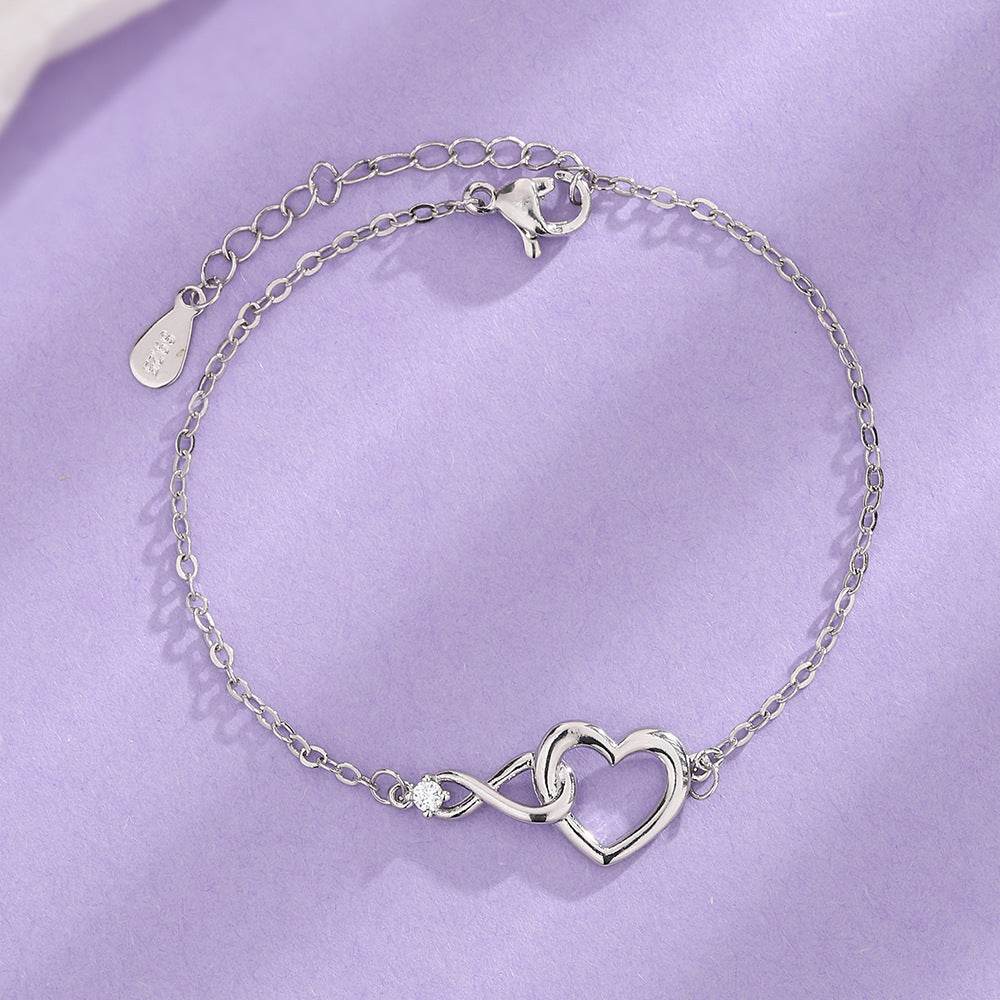 Heart-shape Bracelet Fashion Jewelry Versatile Love Bracelet Gift For Girlfriend Valentine's Day - Velora