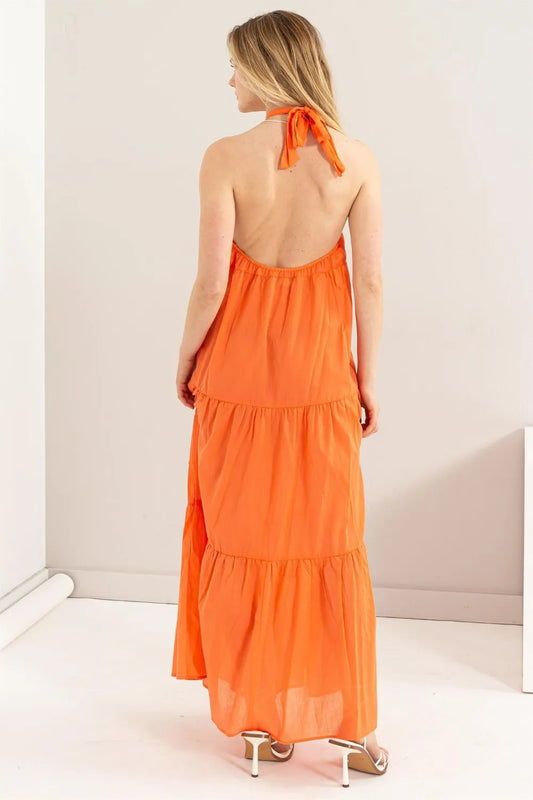 HYFVE Halter Neck Cover Up Maxi Dress - Velora