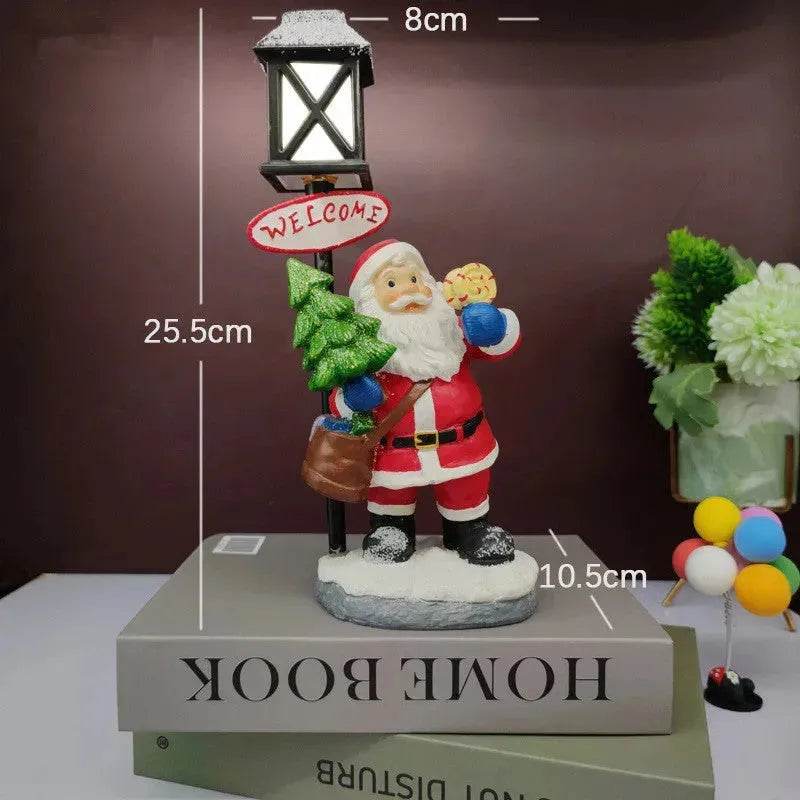 Christmas Gifts Resin Christmas Snowman Night Light Decoration Christmas Gifts Crafts - Velora