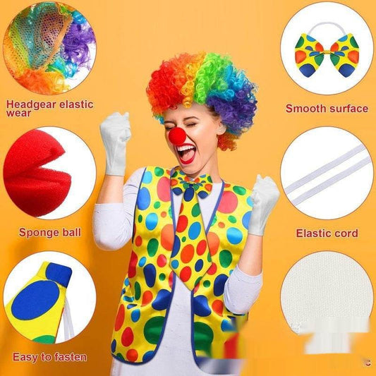 Halloween Clown Wig Dress Up Costume - Velora