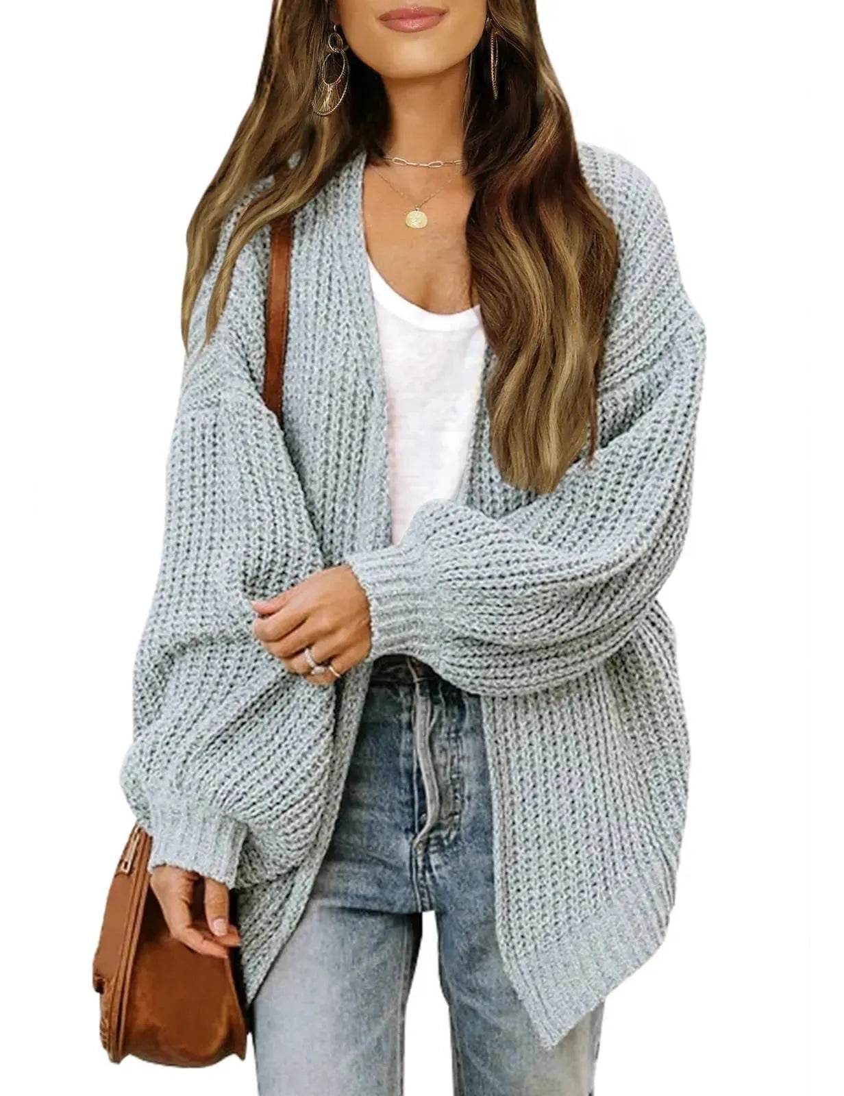 Fall fashioned jacket Knitted Cardigan sweater for women - Velora