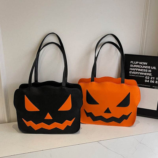 Women's Fashion Halloween Pumpkin Shoulder Messenger Bag - Velora