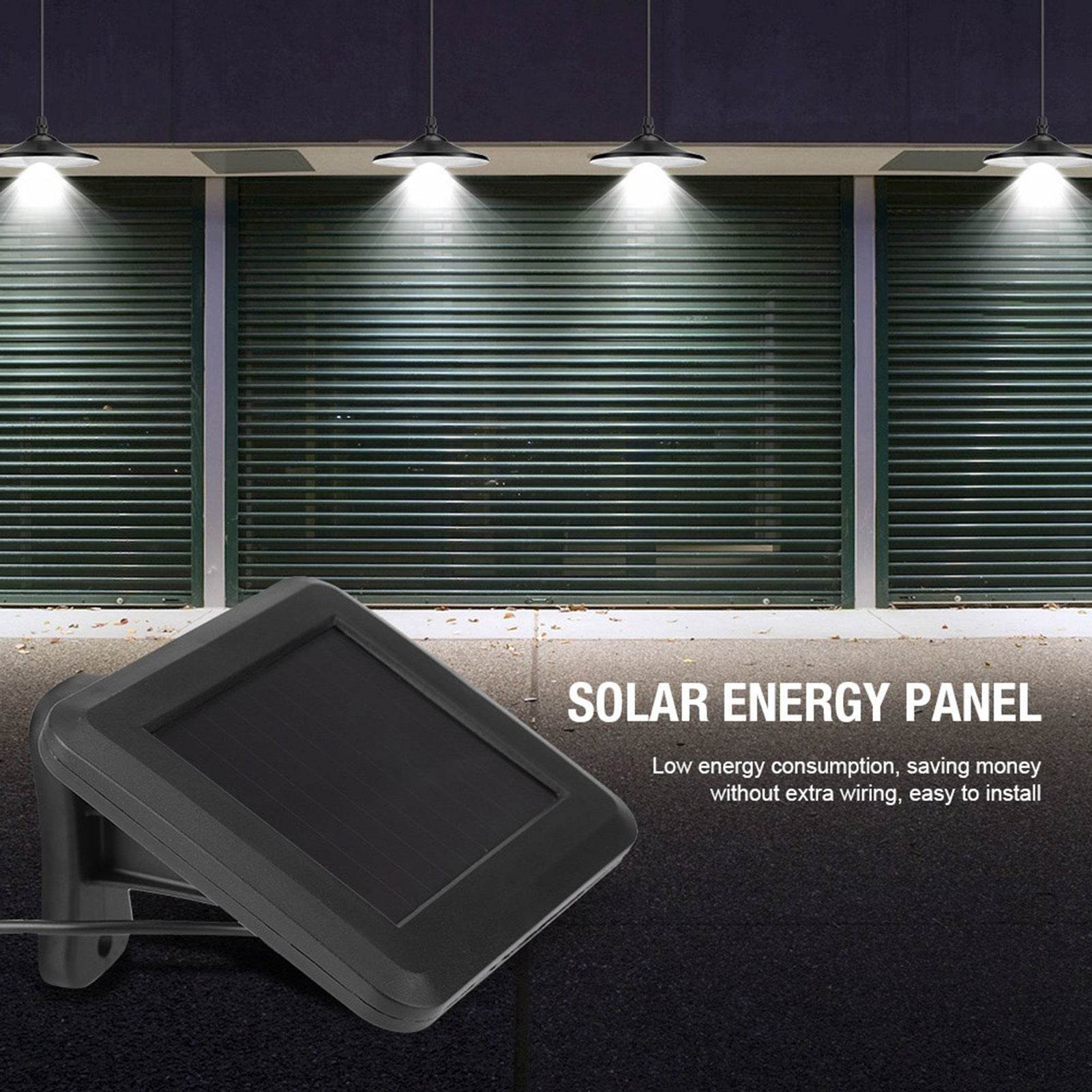 Solar Powered Garden Patio Pendant Light Remote Control Hanging Lamp Decking - Velora