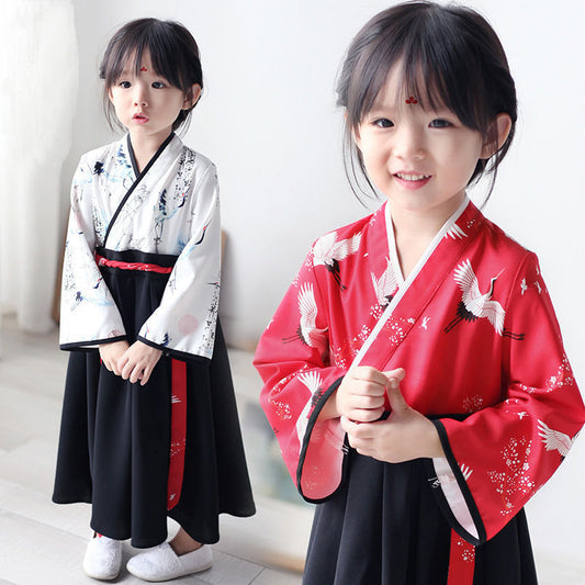 Hanfu Confucian Skirt Autumn Chinese Style Children's Clothing