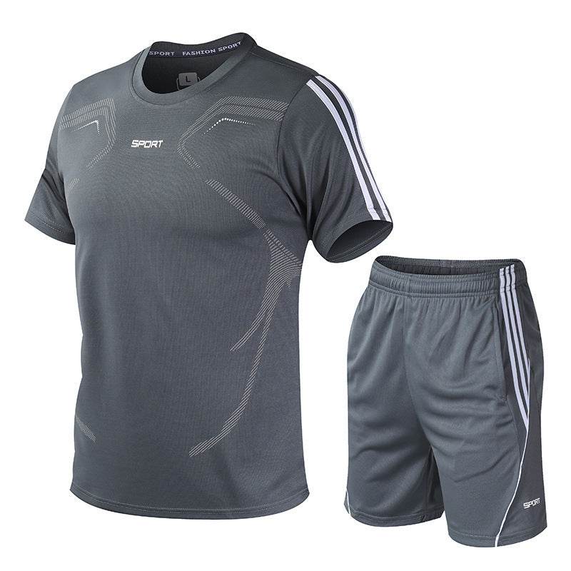 Men's Sets Summer Sportswear T-Shirts And Shorts Track Suit Big Size M To 5XL Reach For Weight 105kg - Velora