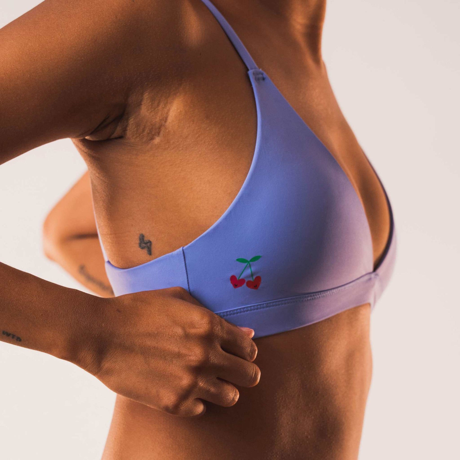 Cheeky Cherry Ultra Smooth Triangle Bralette Swimwear www.Shopthatapp.com