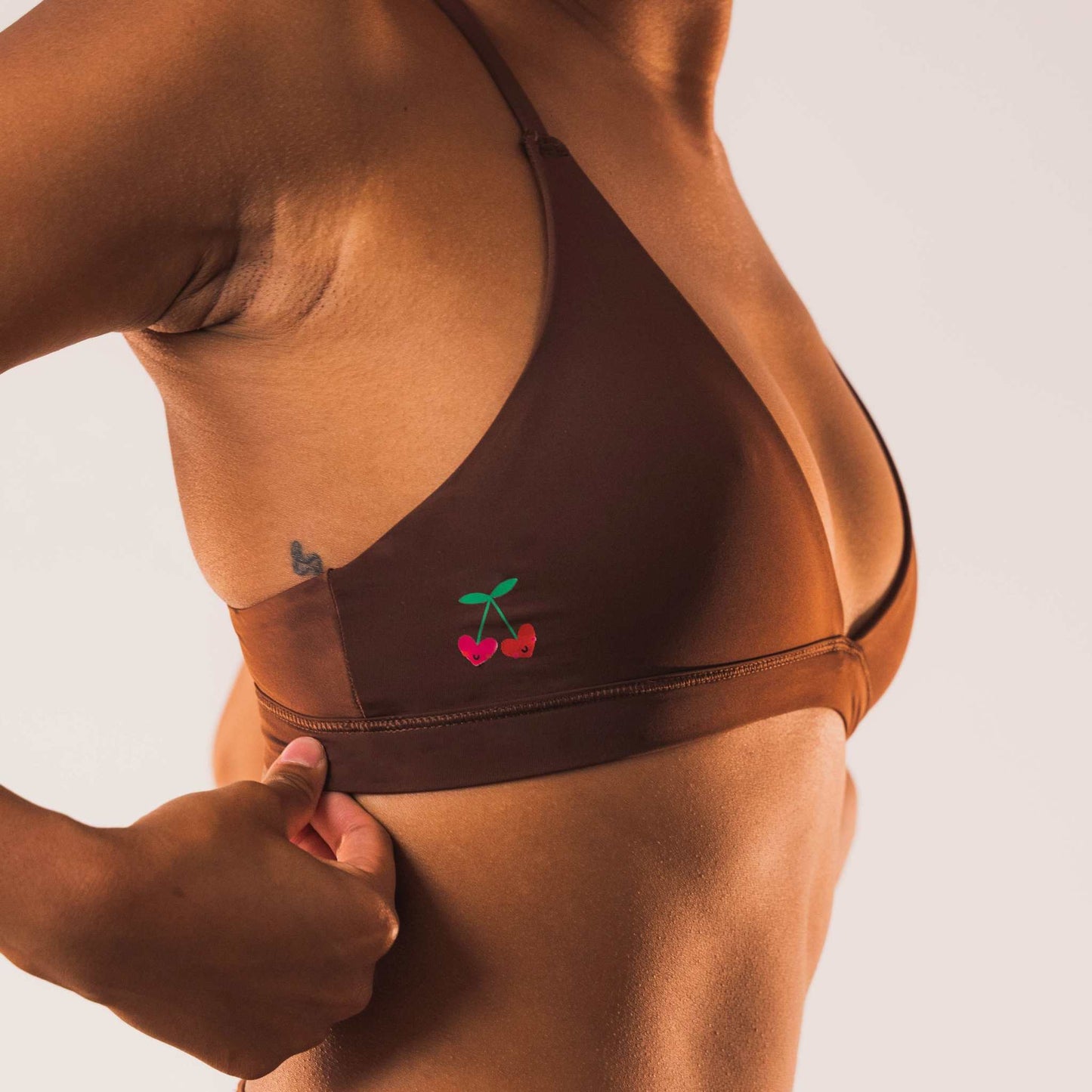 Cheeky Cherry Ultra Smooth Triangle Bralette Swimwear - Velora Luxury Fashion