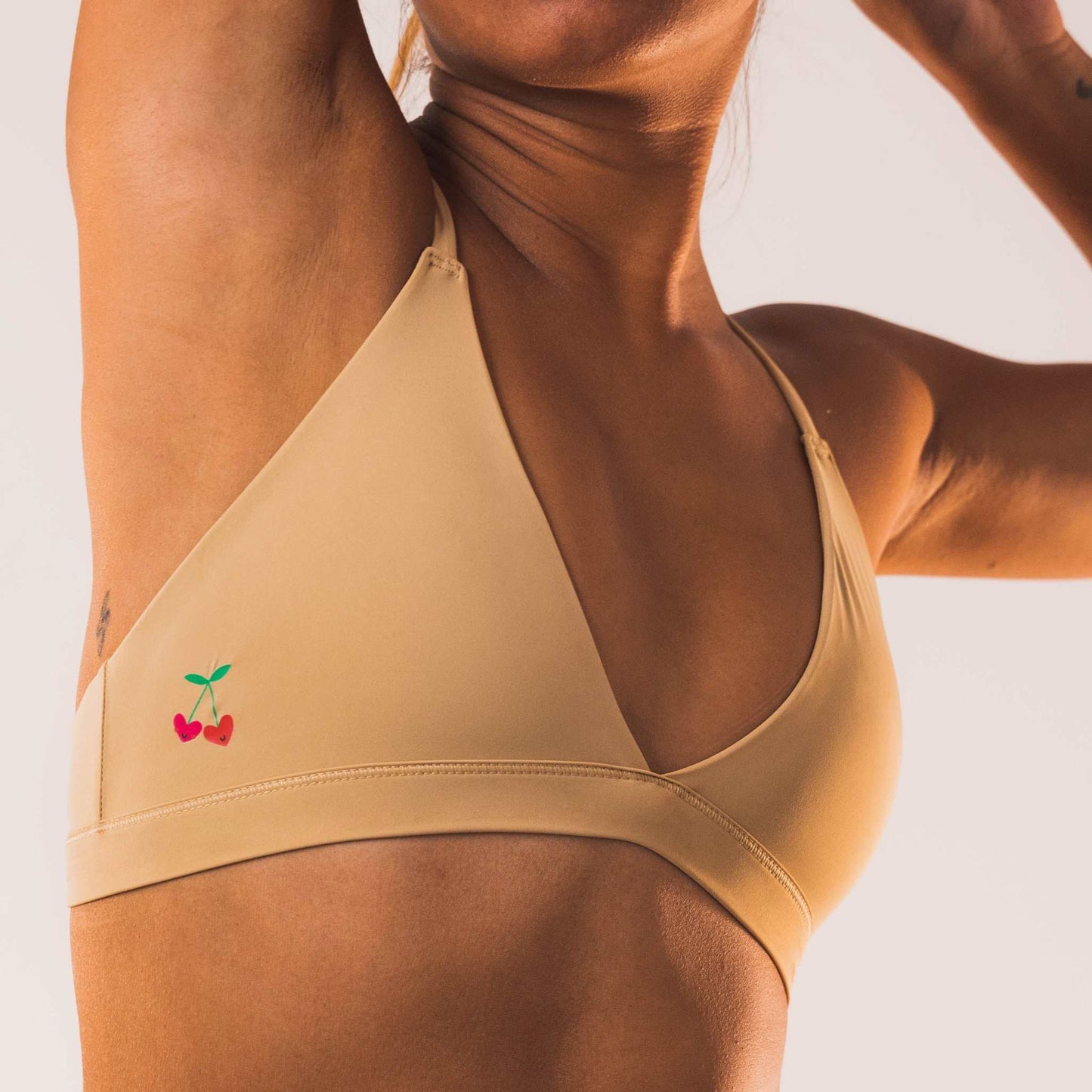 Cheeky Cherry Ultra Smooth Triangle Bralette Swimwear www.Shopthatapp.com