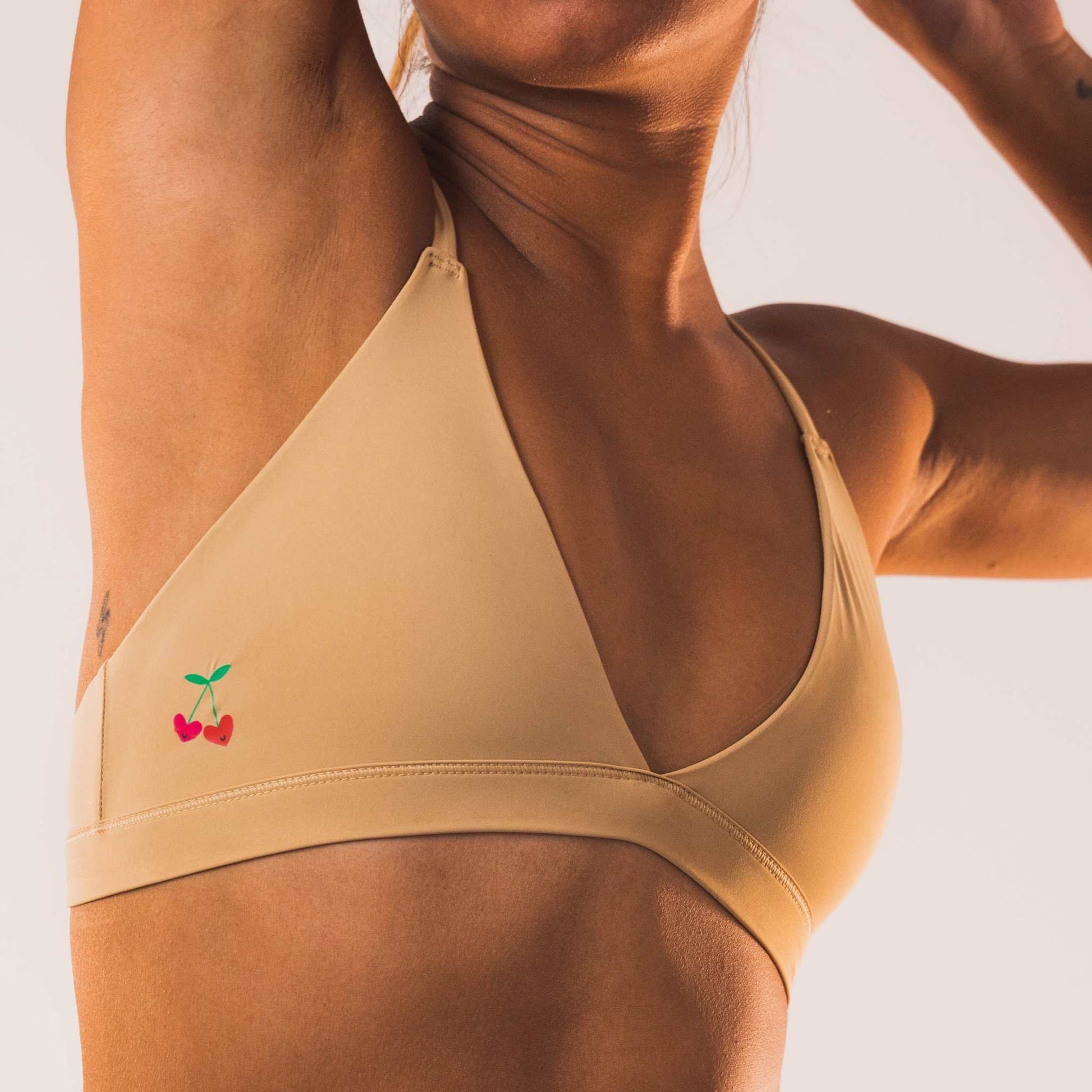 Cheeky Cherry Ultra Smooth Triangle Bralette Swimwear www.Shopthatapp.com