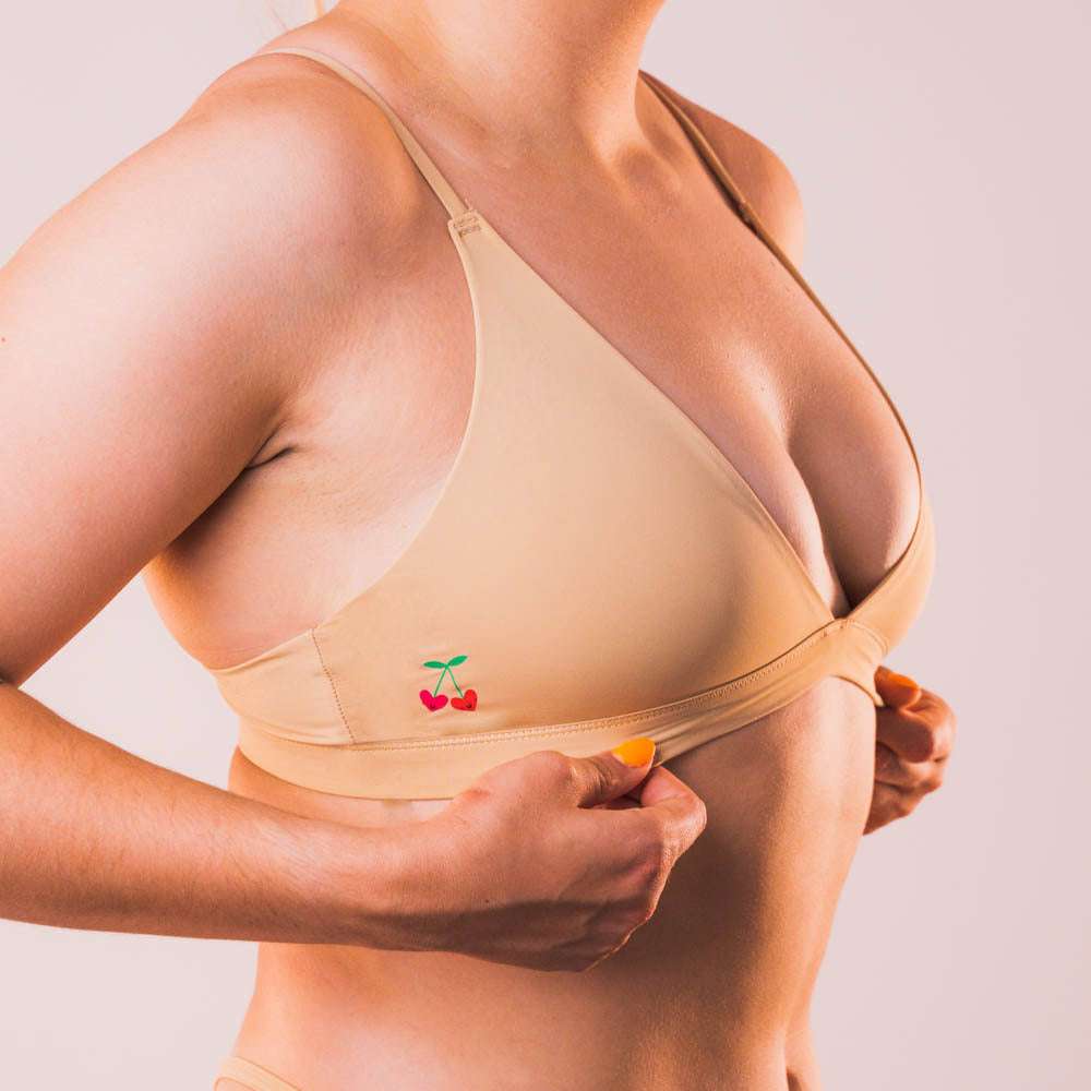 Cheeky Cherry Ultra Smooth Triangle Bralette Swimwear www.Shopthatapp.com